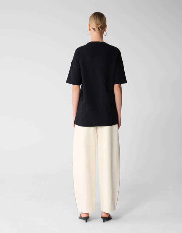 Tape Barrel Fit Jogger Gebrochenes Wei&szlig; SHOEBY WOMEN