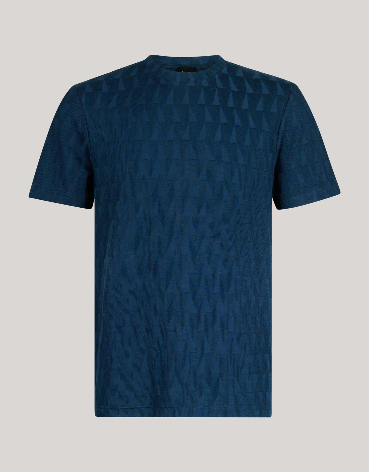 Jacquard T-shirt Dunkelblau SHOEBY MEN