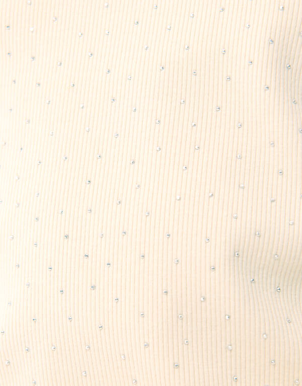 Strass-Top Off Weiß SHOEBY GIRLS