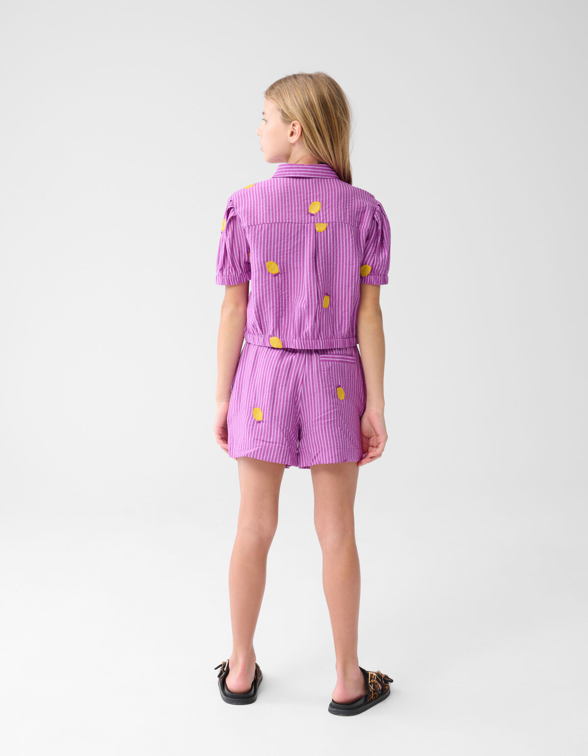 Lemon Nadelstreifen Bluse Lila SHOEBY GIRLS