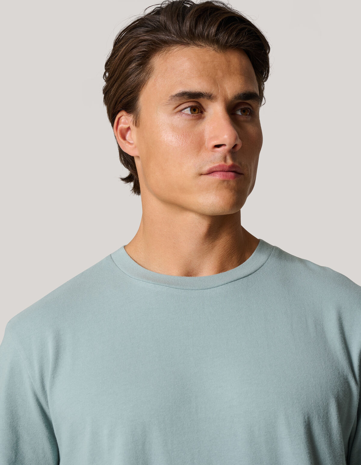 Gebürstetes T-shirt Grau SHOEBY MEN