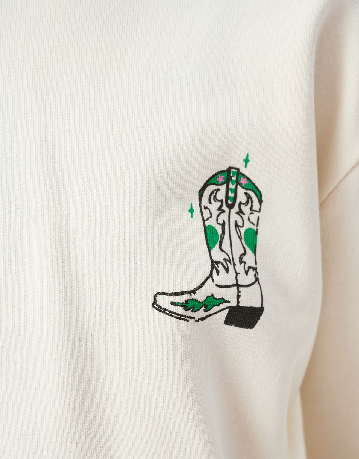 Artwork Hoodie Off White SHOEBY GIRLS