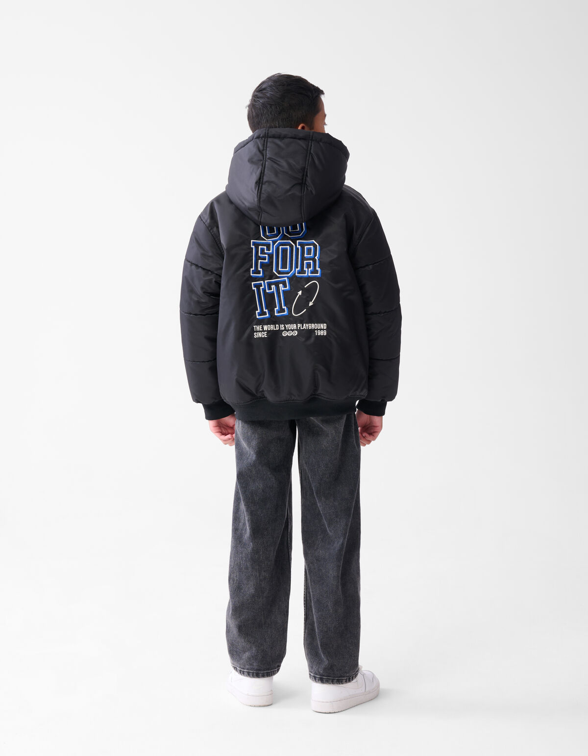 Varsity Jacke Schwarz SHOEBY BOYS