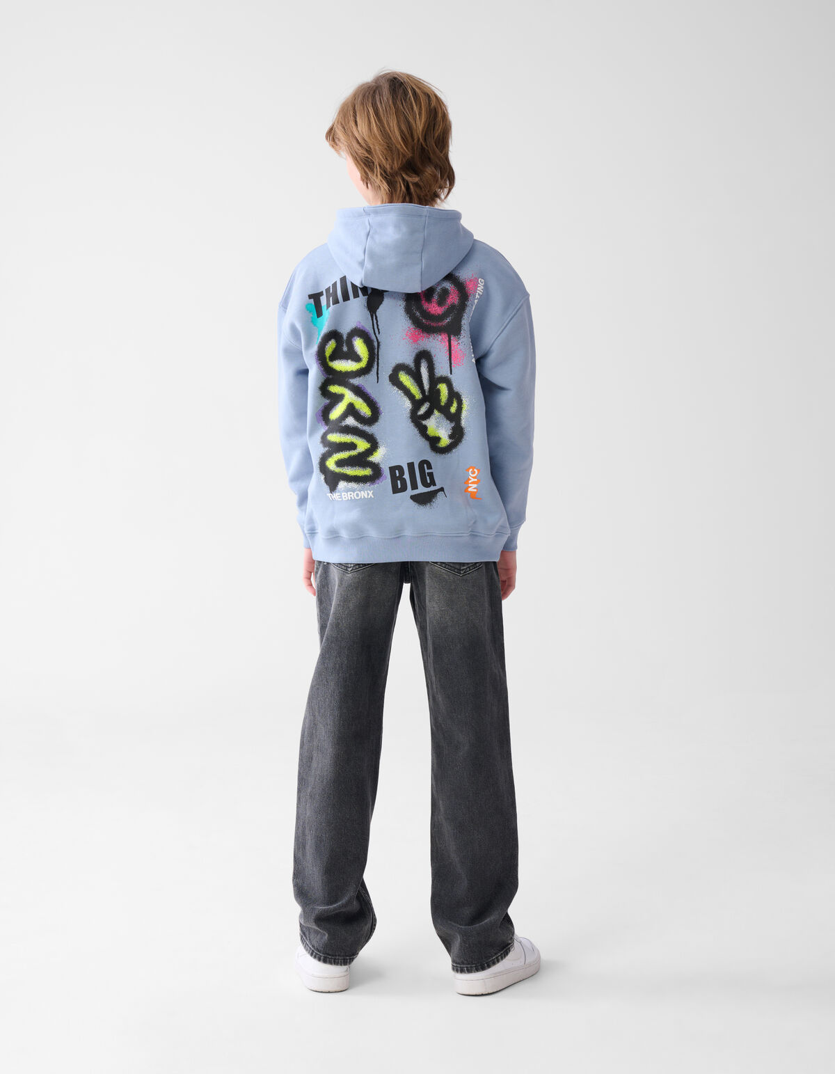 Artwork Hoodie blau SHOEBY BOYS