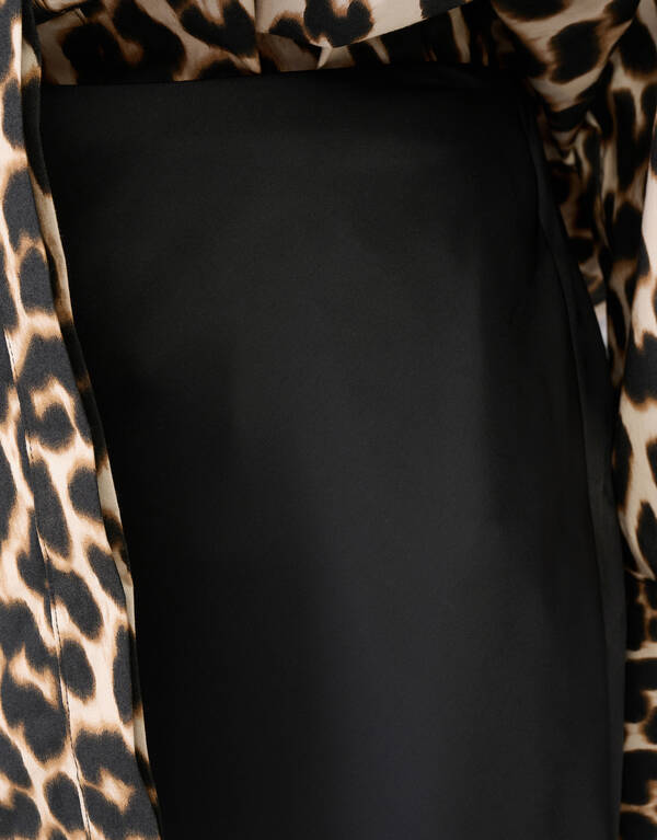 Satin Maxirock Schwarz SHOEBY WOMEN