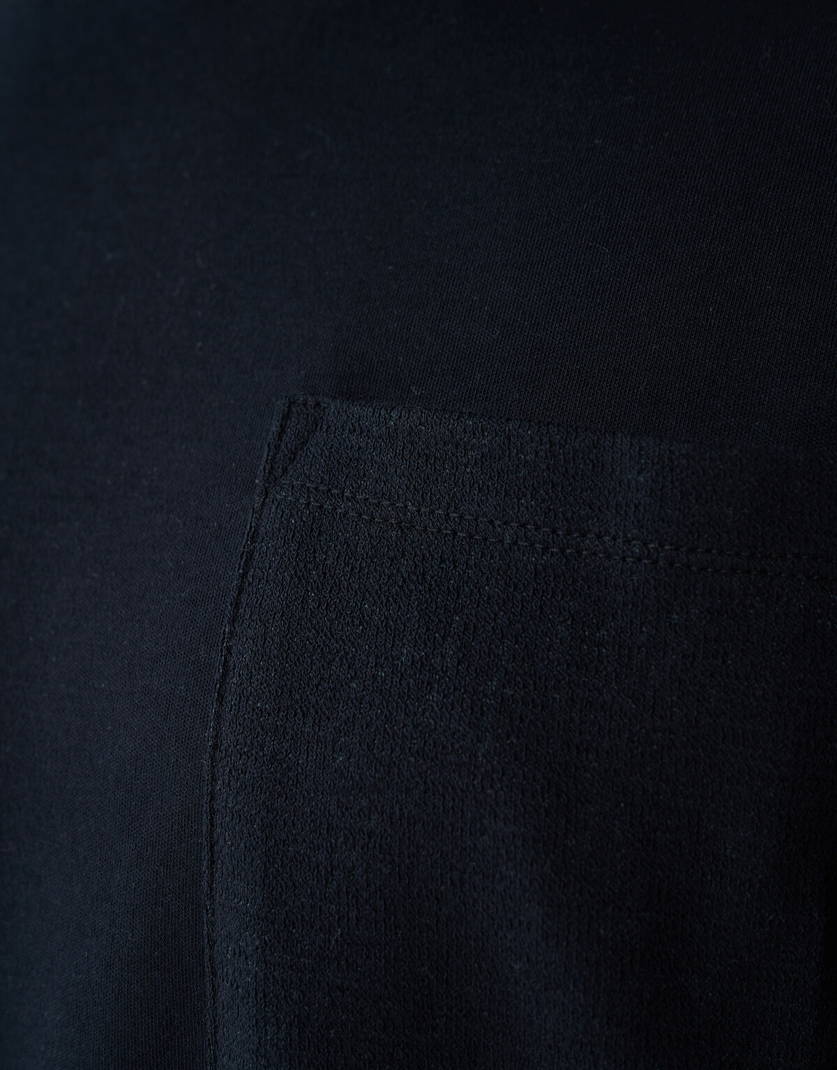 Struktur Pocket T-Shirt Schwarz SHOEBY MEN