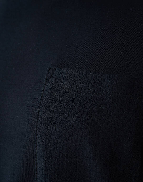 Struktur Pocket T-Shirt Schwarz SHOEBY MEN