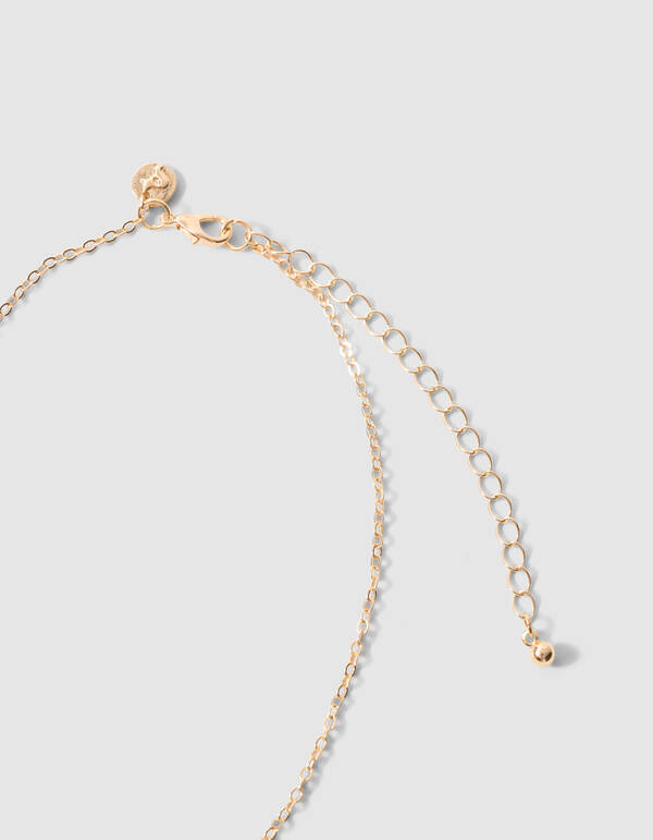 Smiley Heart Kette Gold SHOEBY ACCESSOIRES