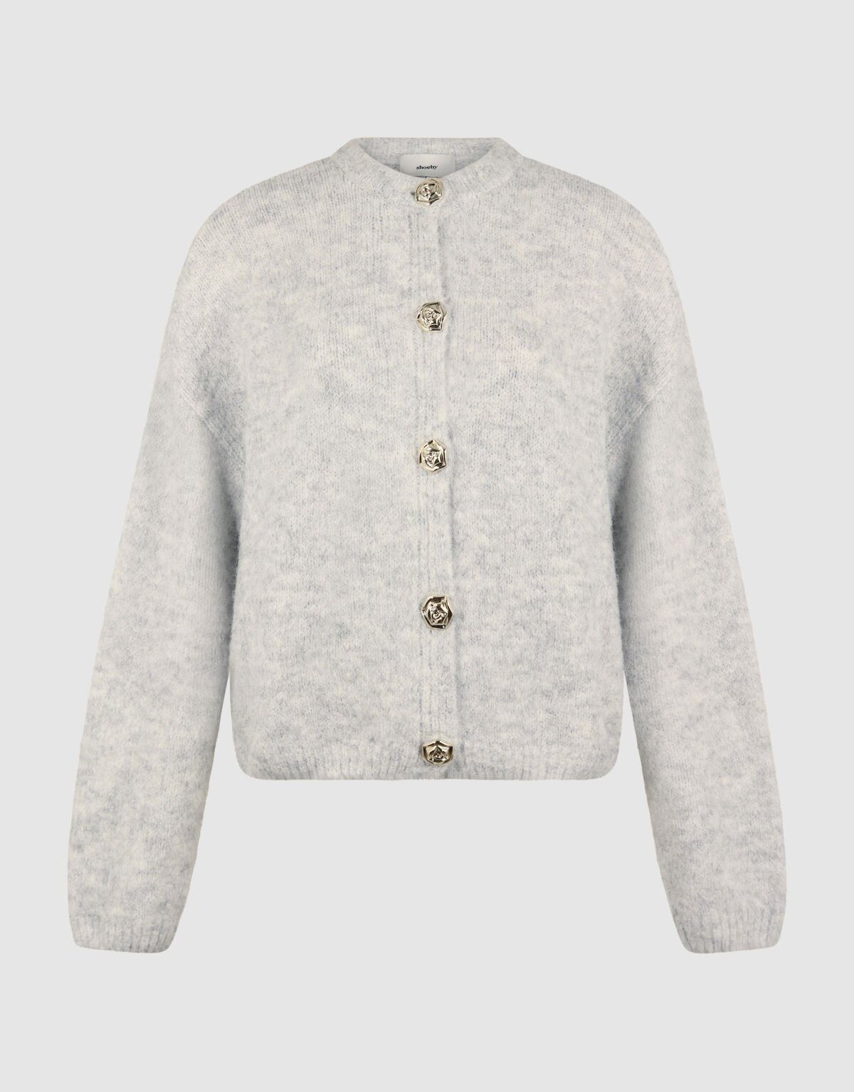 Elegante Knopfweste, hellgrau SHOEBY WOMEN