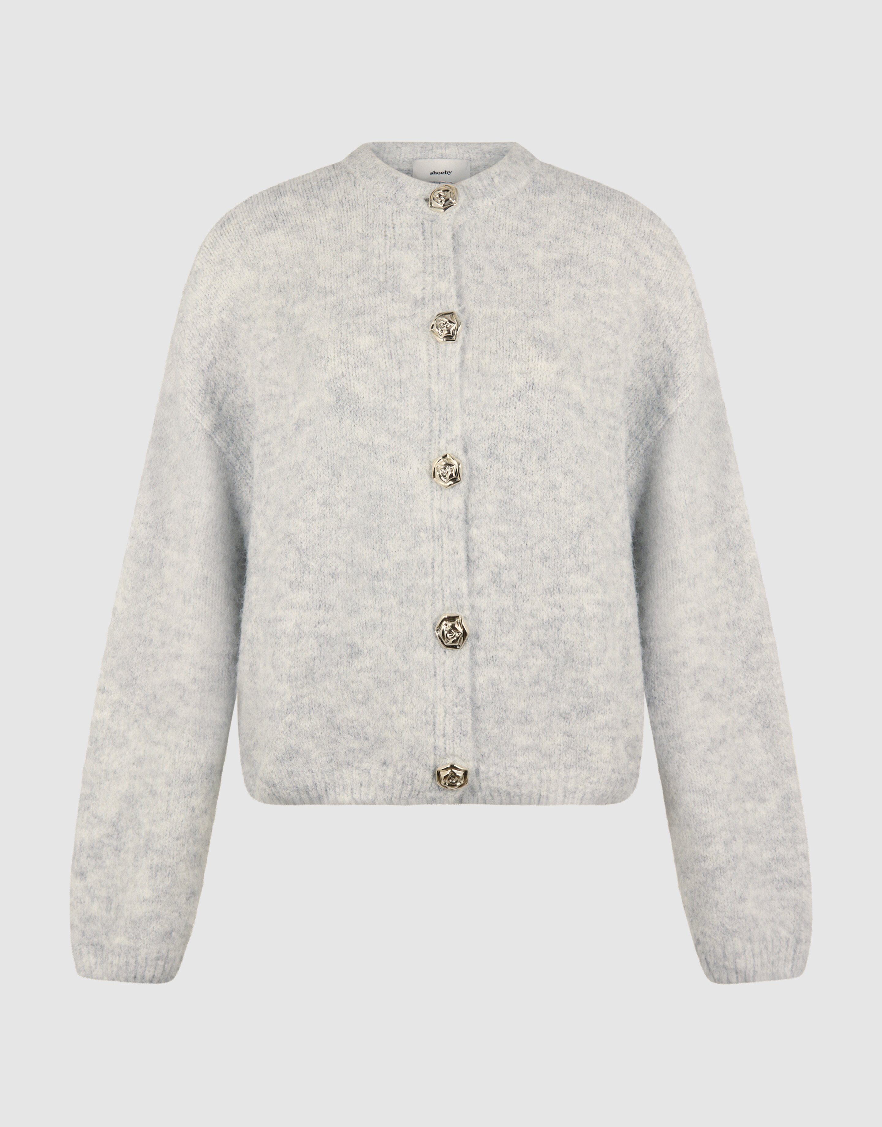 Elegante Knopfweste, hellgrau SHOEBY WOMEN