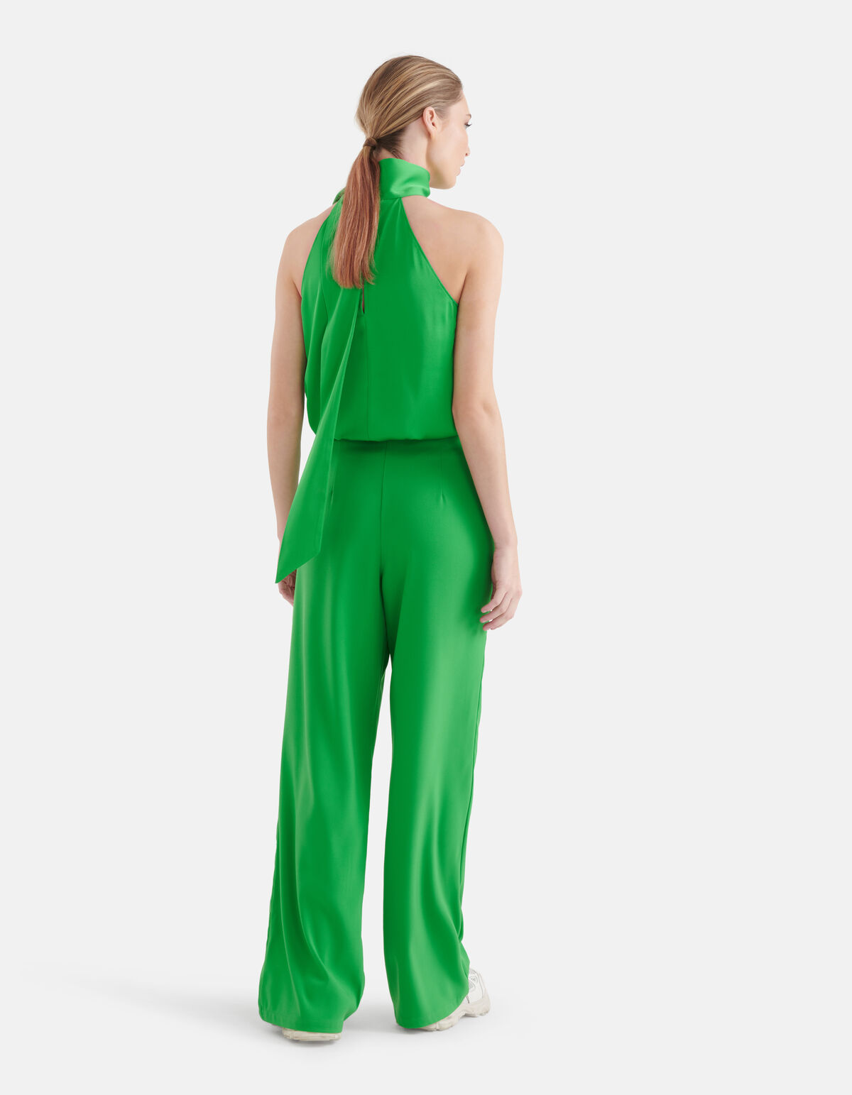 Hose mit weitem Bein Gr&uuml;n von Mieke SHOEBY WOMEN