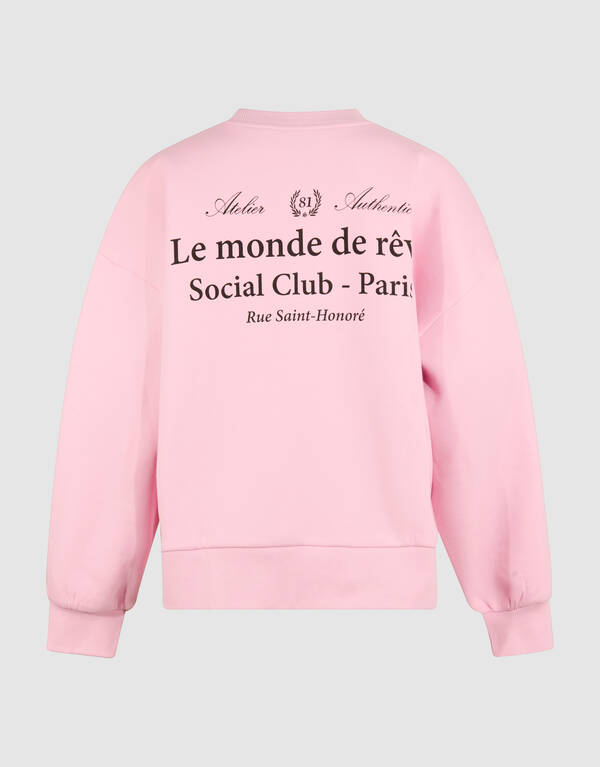 Social Club Artwork Pullover Rosa SHOEBY WOMEN