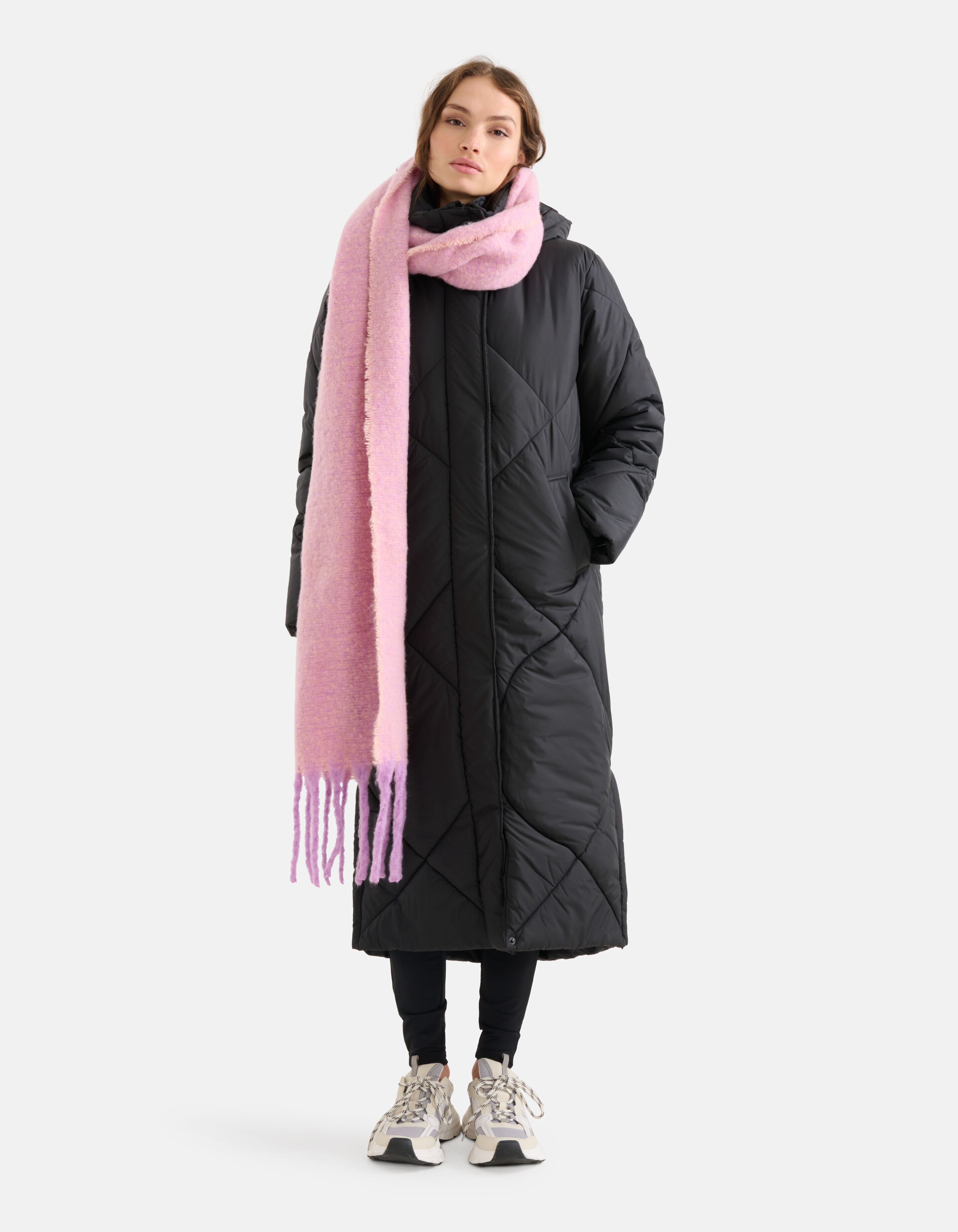 Melange-Schal Rosa/Hellviolett SHOEBY ACCESSOIRES