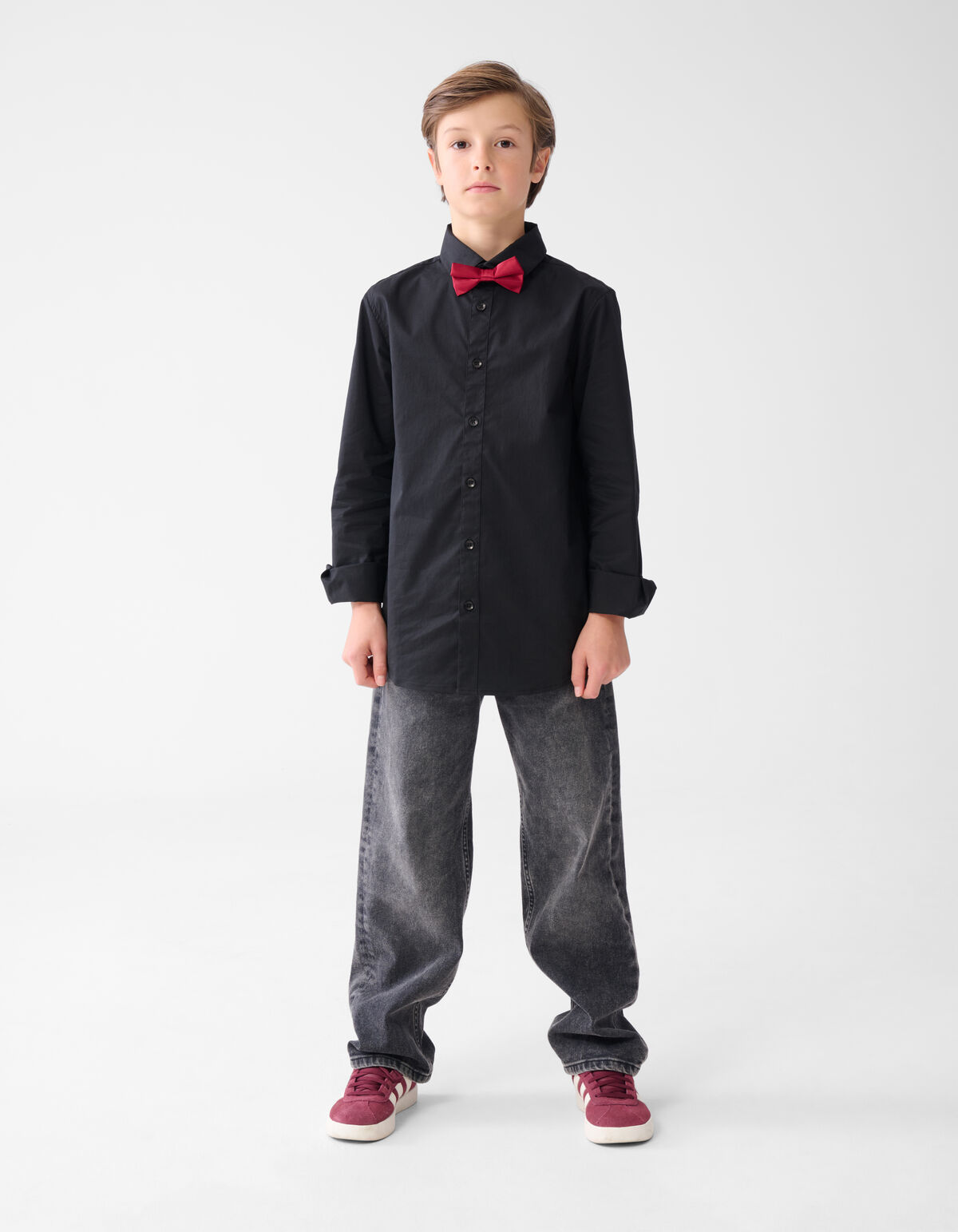 Basic Shirt Schwarz SHOEBY BOYS
