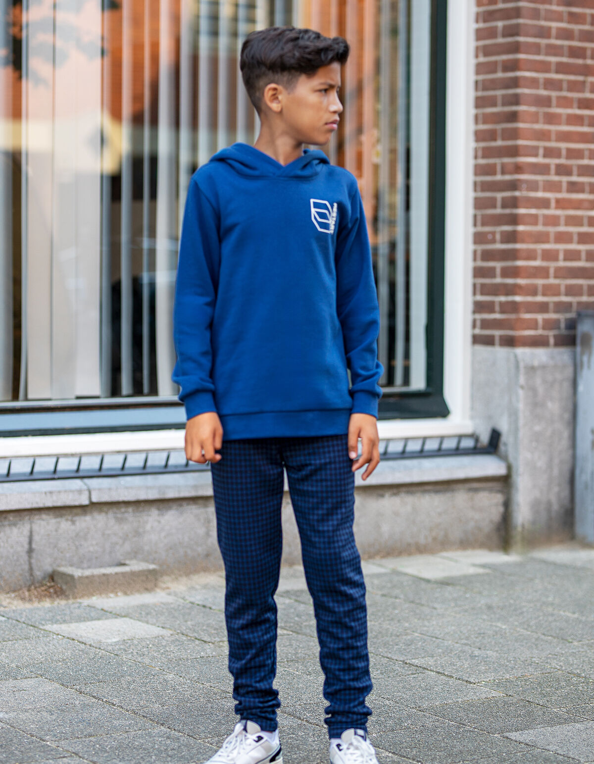Print Hoodie Kobaltblau SHOEBY BOYS