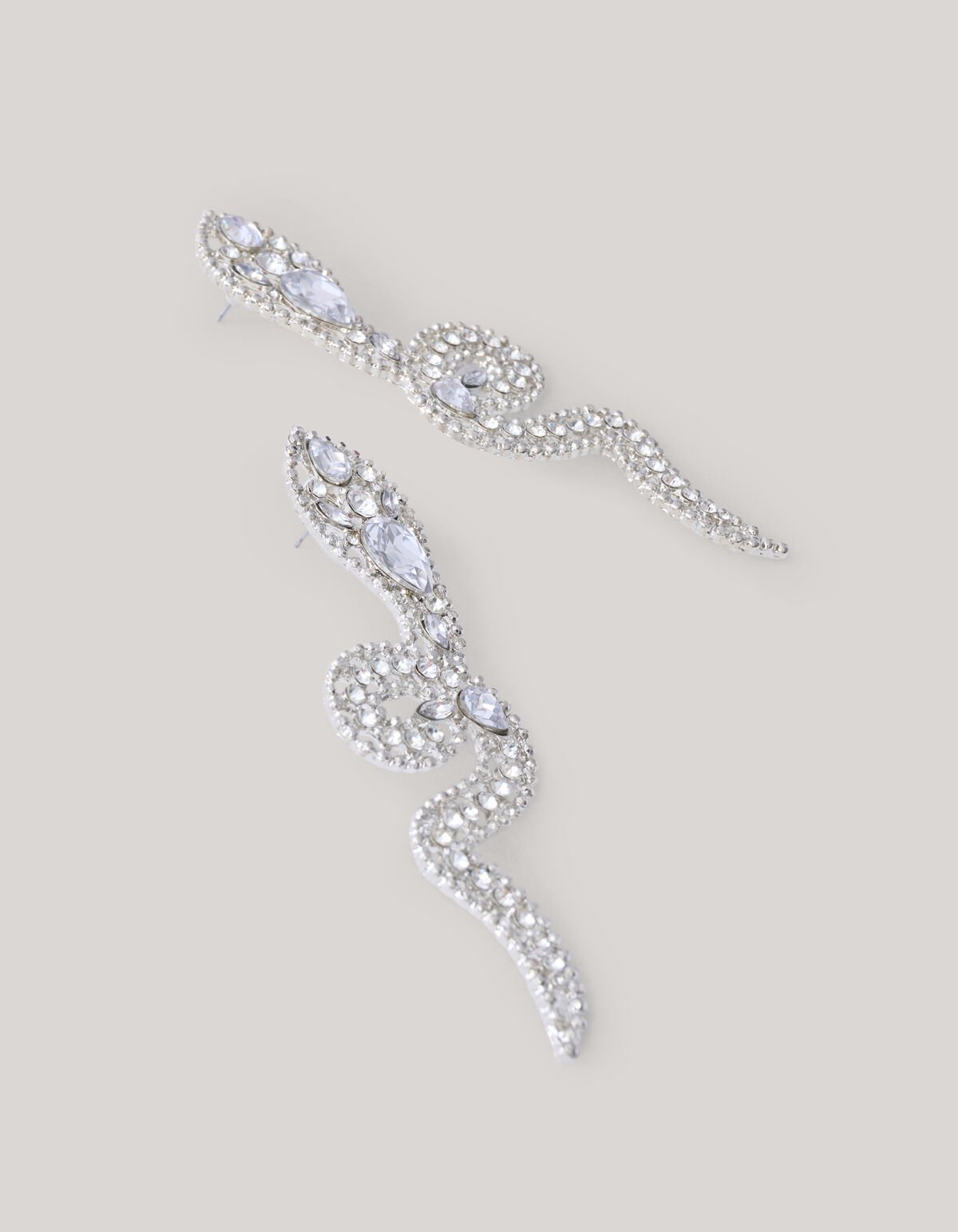 Schlangen-Ohrringe Silber SHOEBY ACCESSOIRES