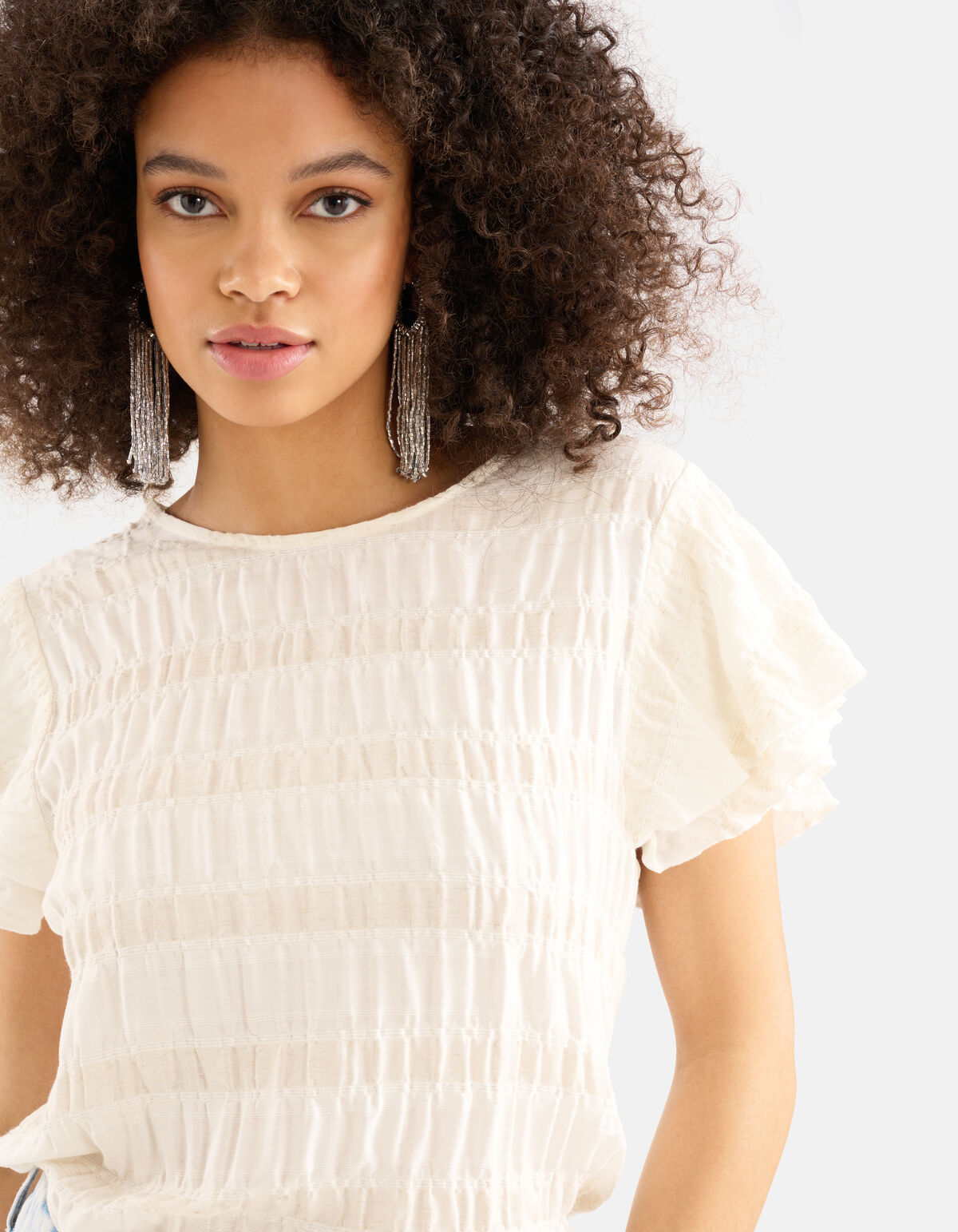 Sand Rüschen Top SHOEBY WOMEN