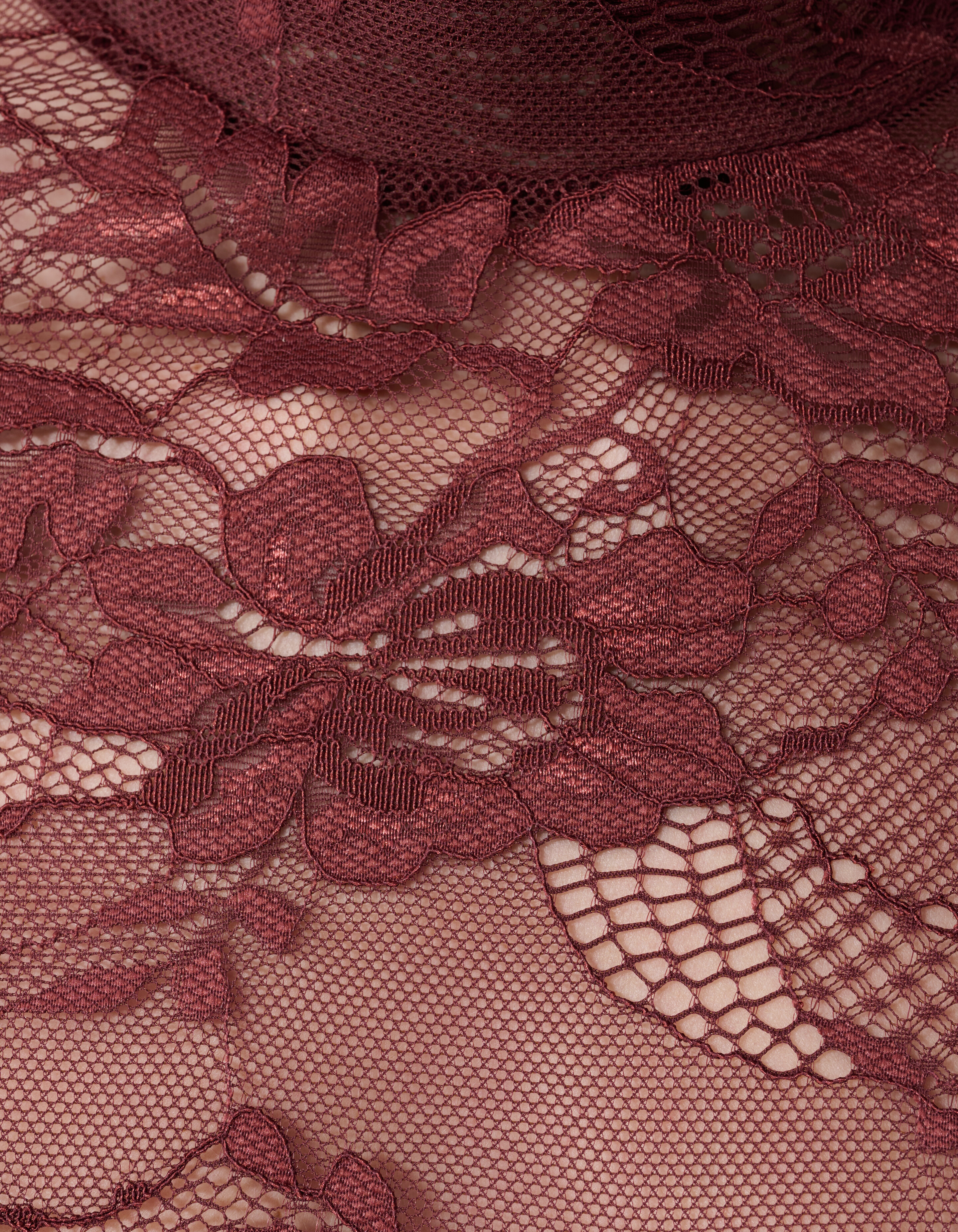 Flower Spitzenoberteil Dunkelrot SHOEBY WOMEN