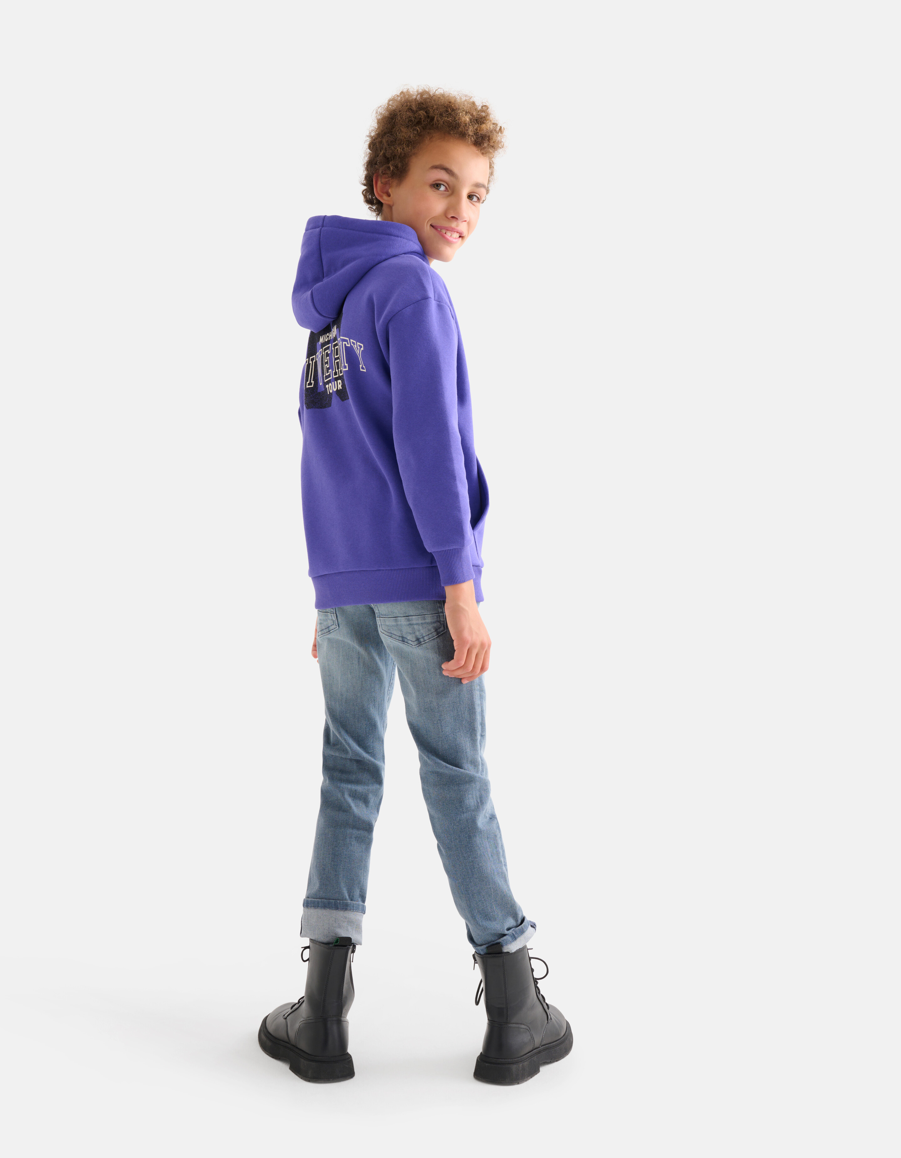 Hoodie mit Aufdruck Lila SHOEBY BOYS