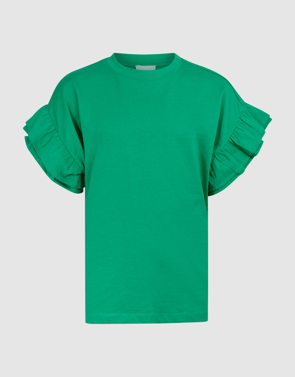 R&uuml;schen-T-Shirt Gr&uuml;n SHOEBY GIRLS