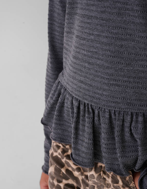 Volant Top Grau SHOEBY GIRLS