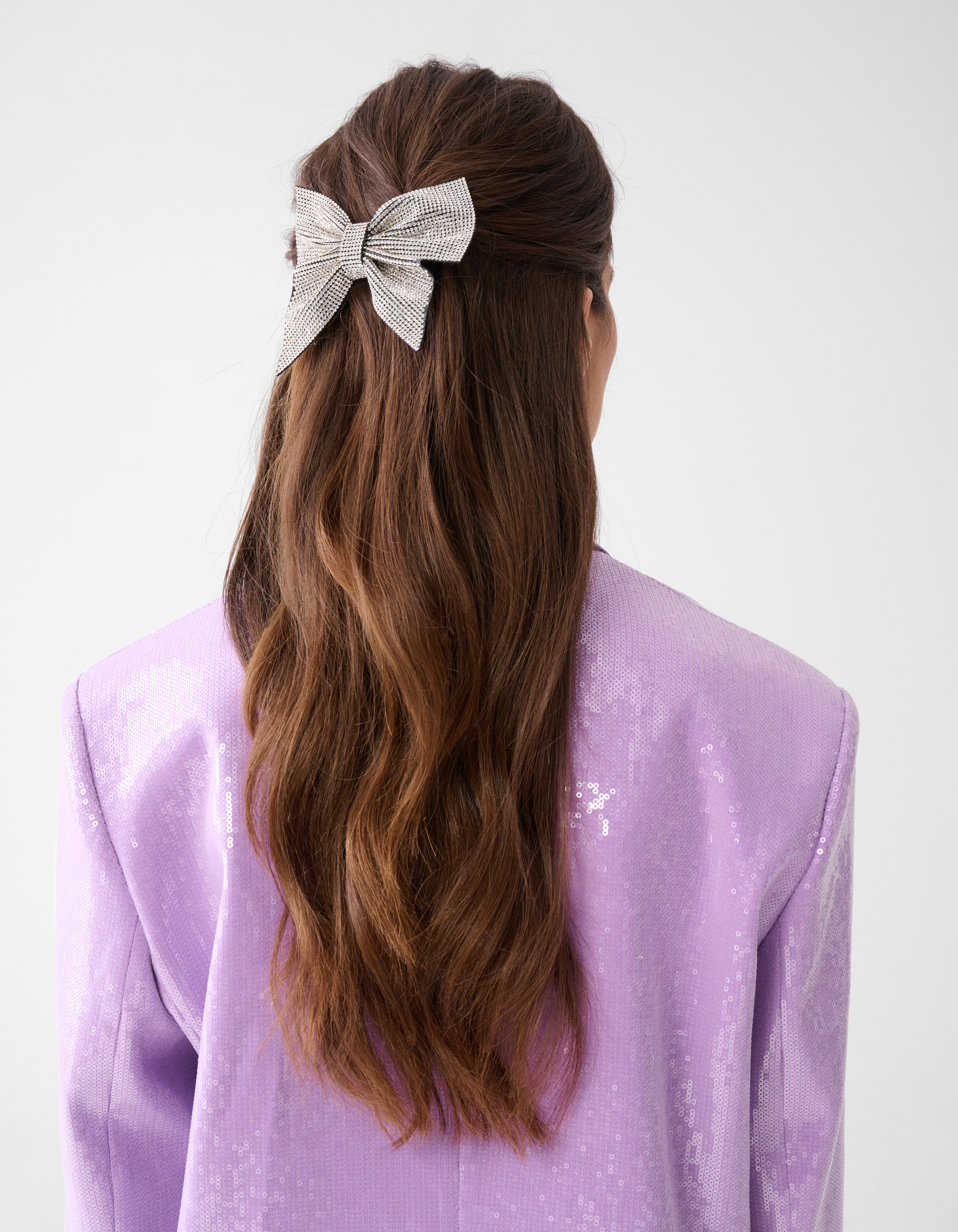 Strass Schleife Haarspange Silber By Lizzy SHOEBY ACCESSOIRES