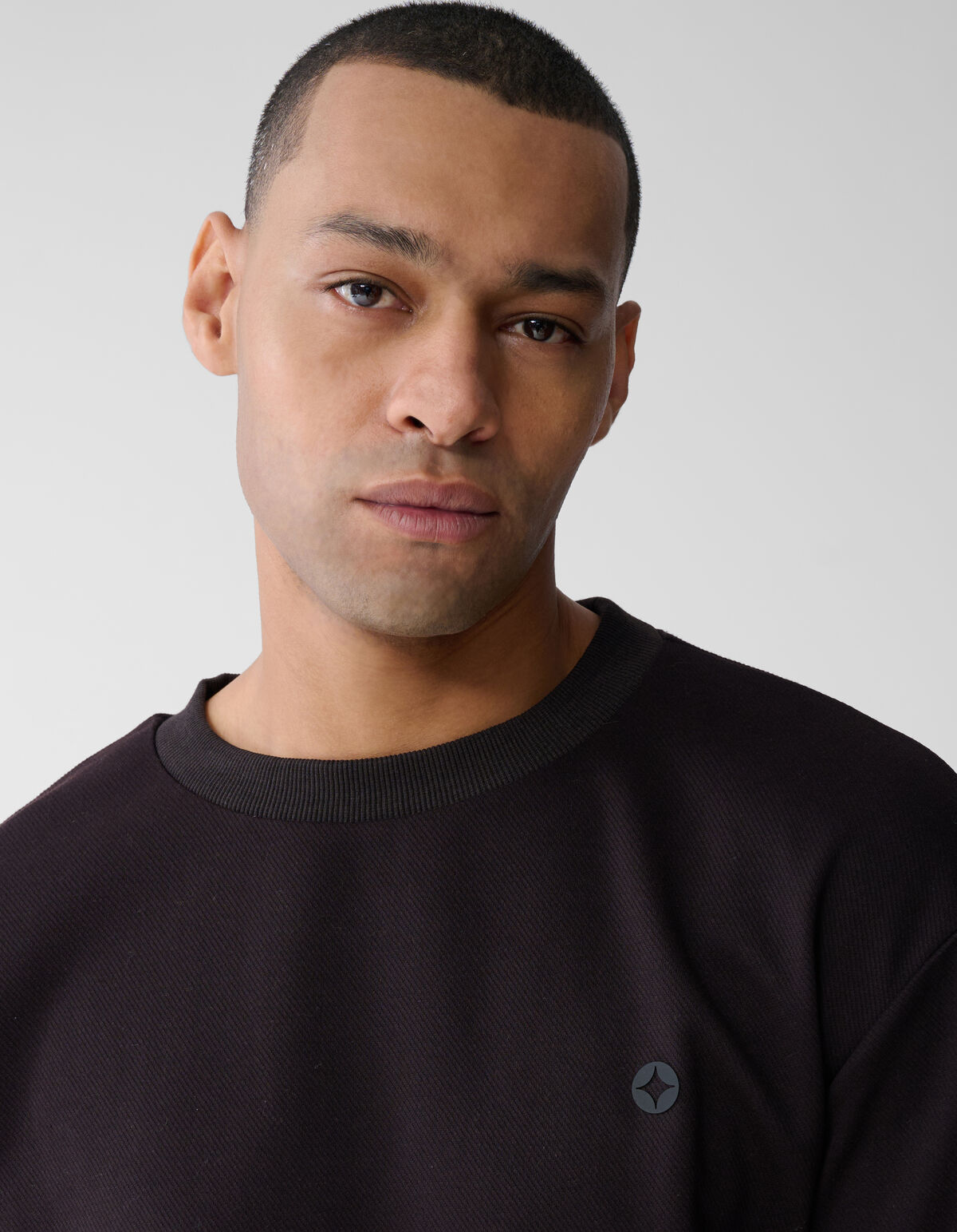 Knit Logo Sweater Donkerbruin SHOEBY MEN