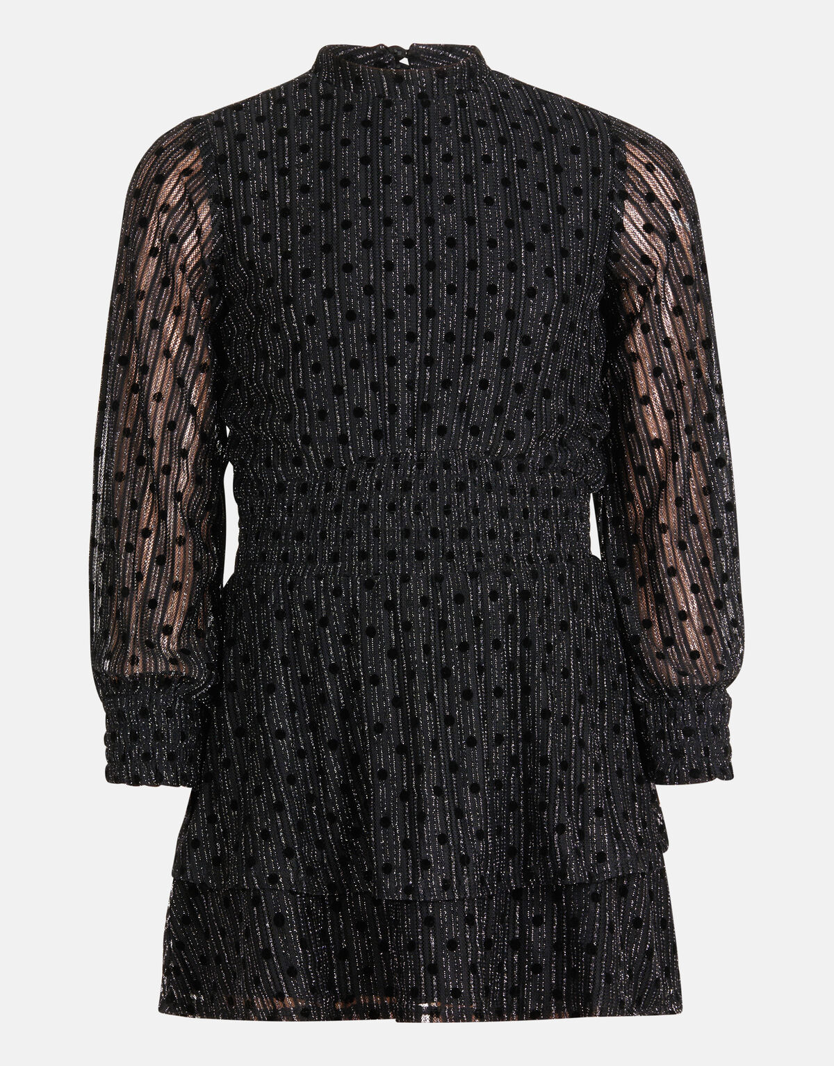 Glitzerndes Mesh-Kleid Schwarz SHOEBY GIRLS