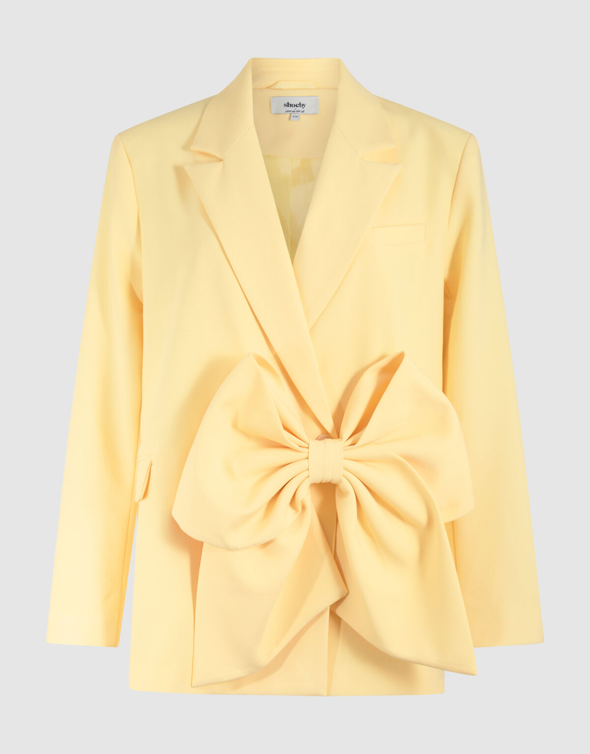 Übergroßer Blazer mit Schleife Hellgelb von Lizzy SHOEBY WOMEN