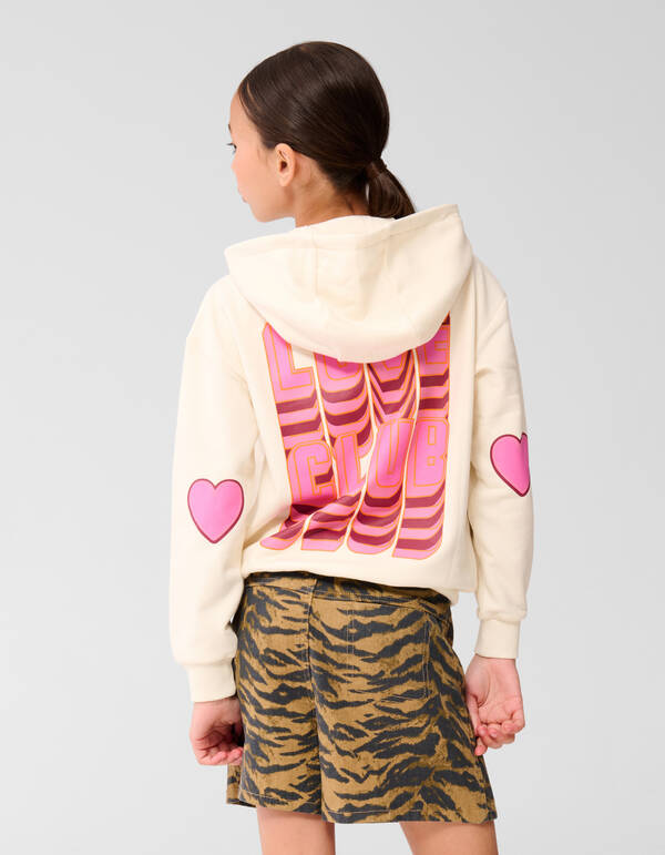 Love Club Kunstwerk Hoodie Off White SHOEBY GIRLS