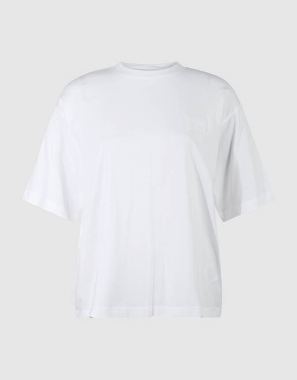 Oversized Basic T-Shirt Weiß Von Lonneke SHOEBY WOMEN