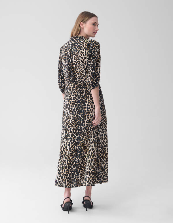 Leopard Maxikleid Braun SHOEBY WOMEN