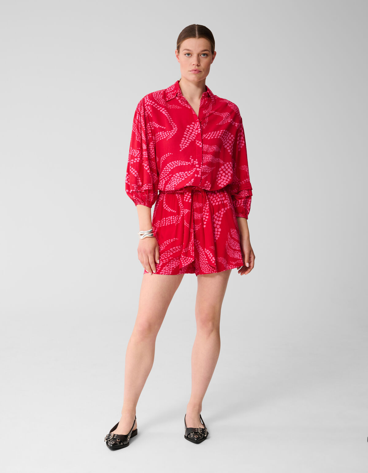 Bedruckte Bluse Rot SHOEBY WOMEN