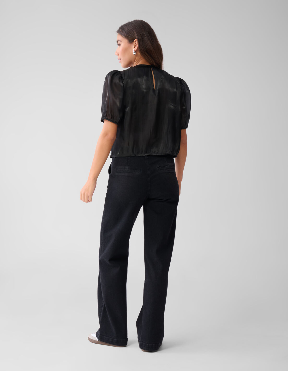 Blumentop Schwarz SHOEBY WOMEN