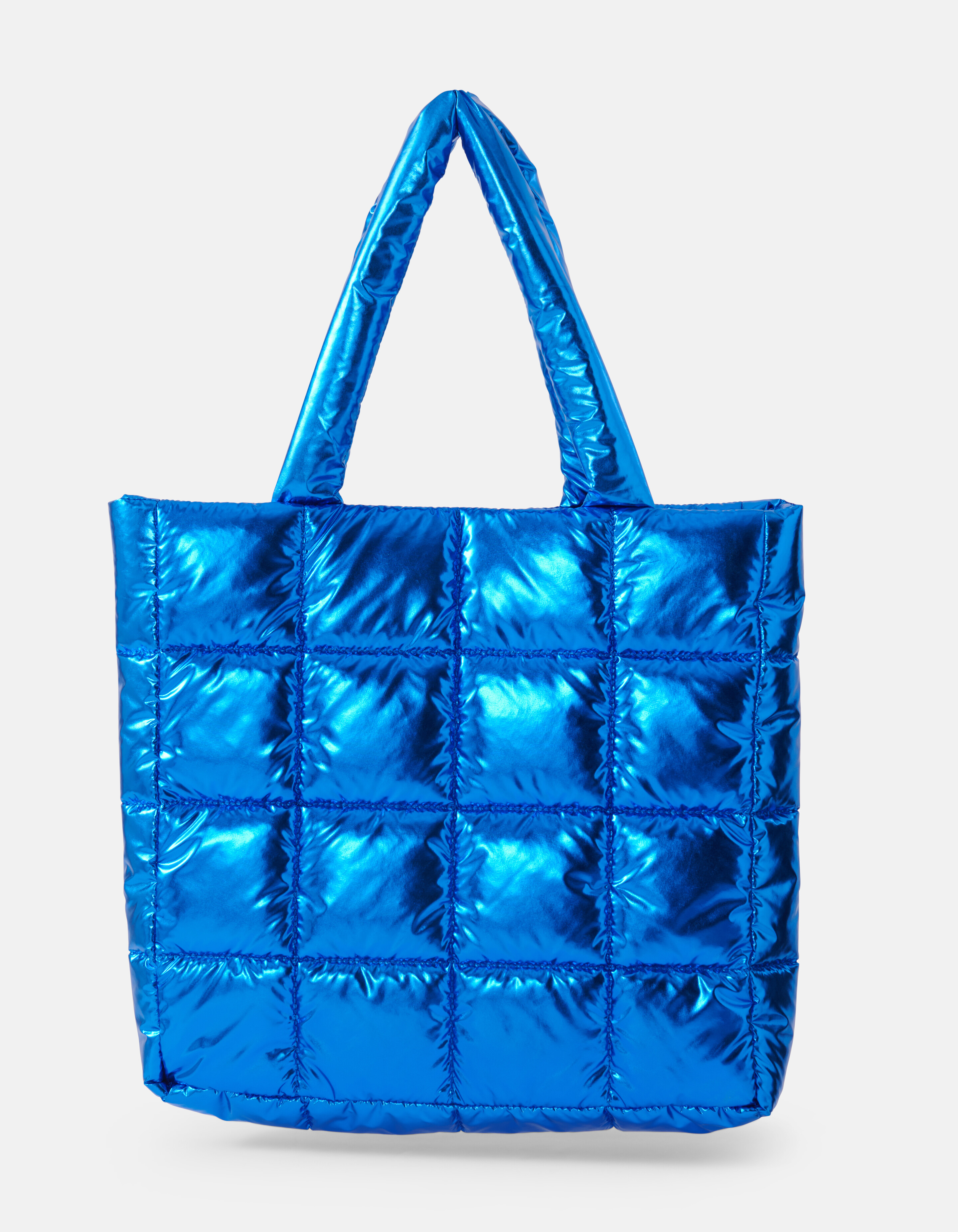 Metallischer Shopper Blau SHOEBY ACCESSOIRES