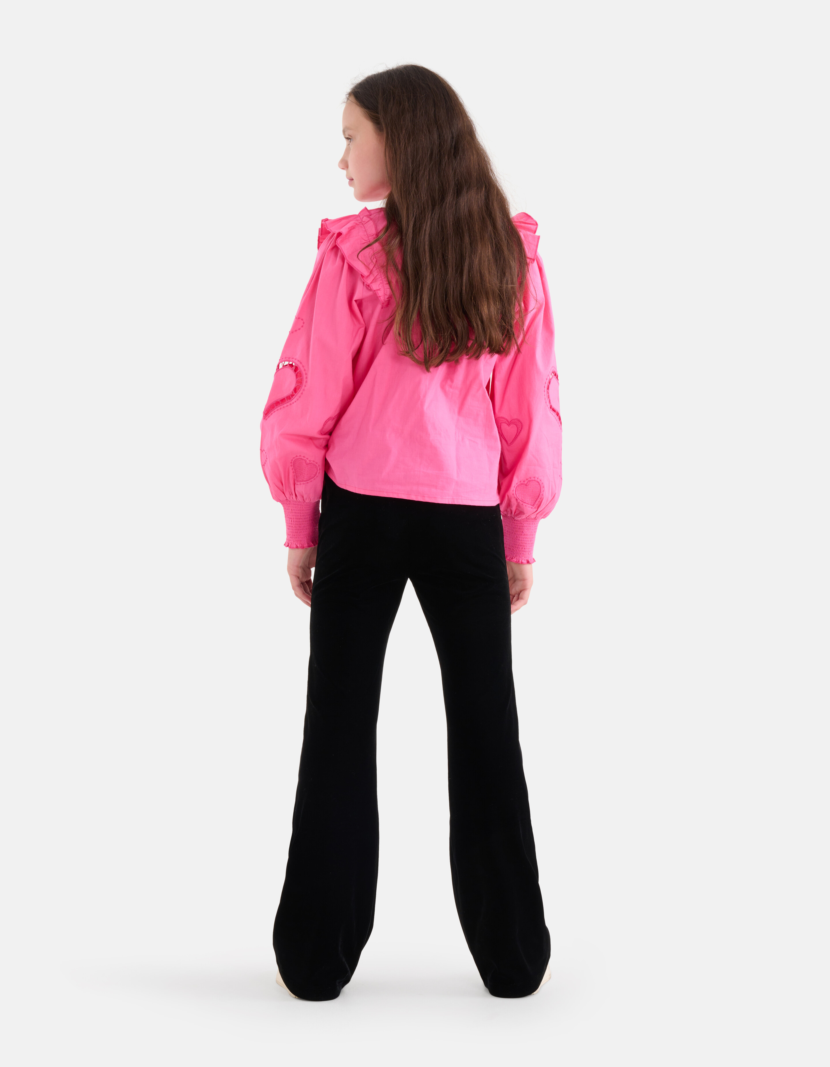 Schlaghose aus Samt Schwarz SHOEBY GIRLS