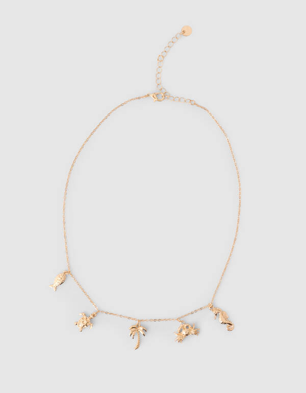 Sea Charm Halskette Gold SHOEBY ACCESSOIRES