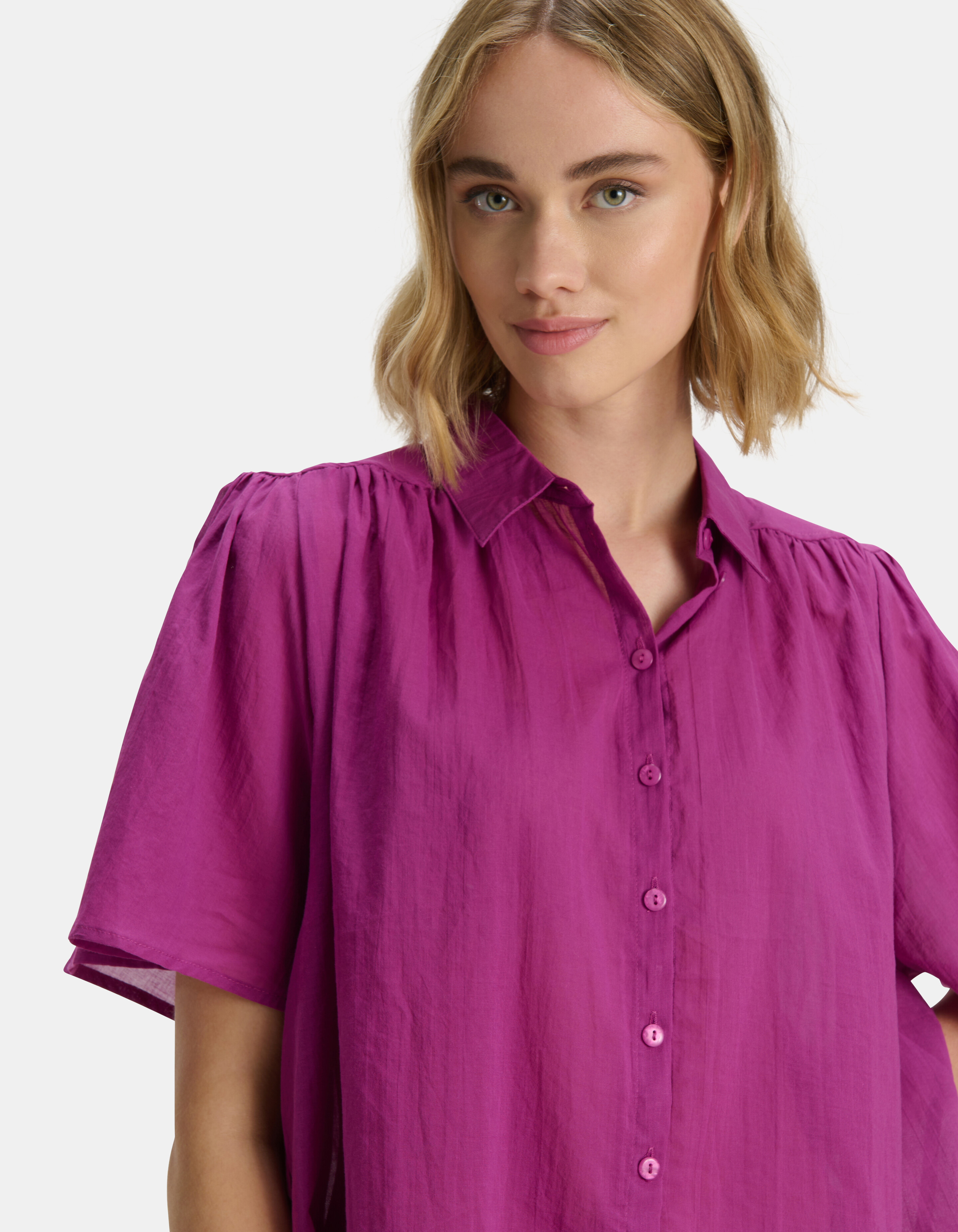 Kurzärmelige Bluse Violett SHOEBY WOMEN