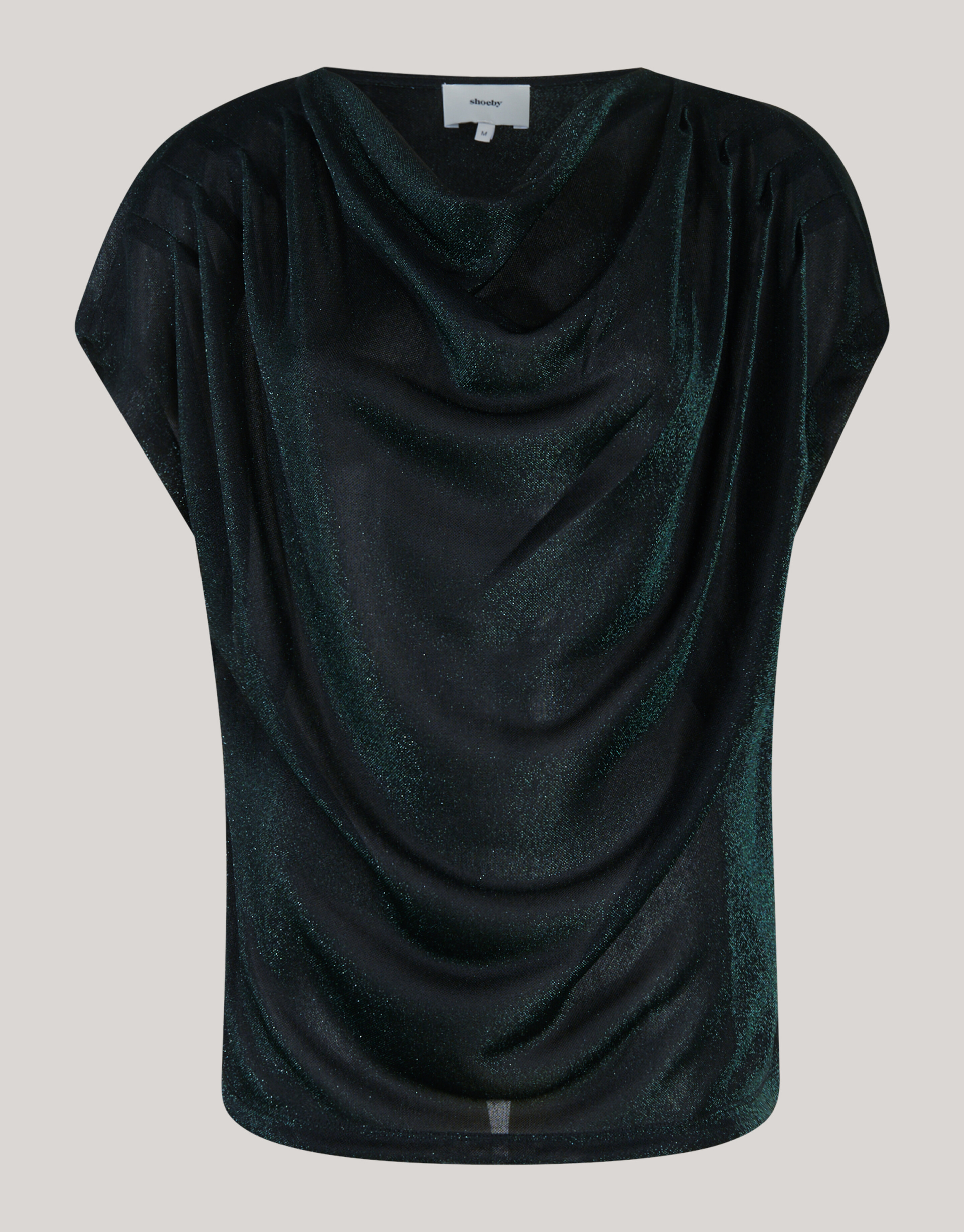 Glitter Waterfall Top Dunkelgrün SHOEBY WOMEN