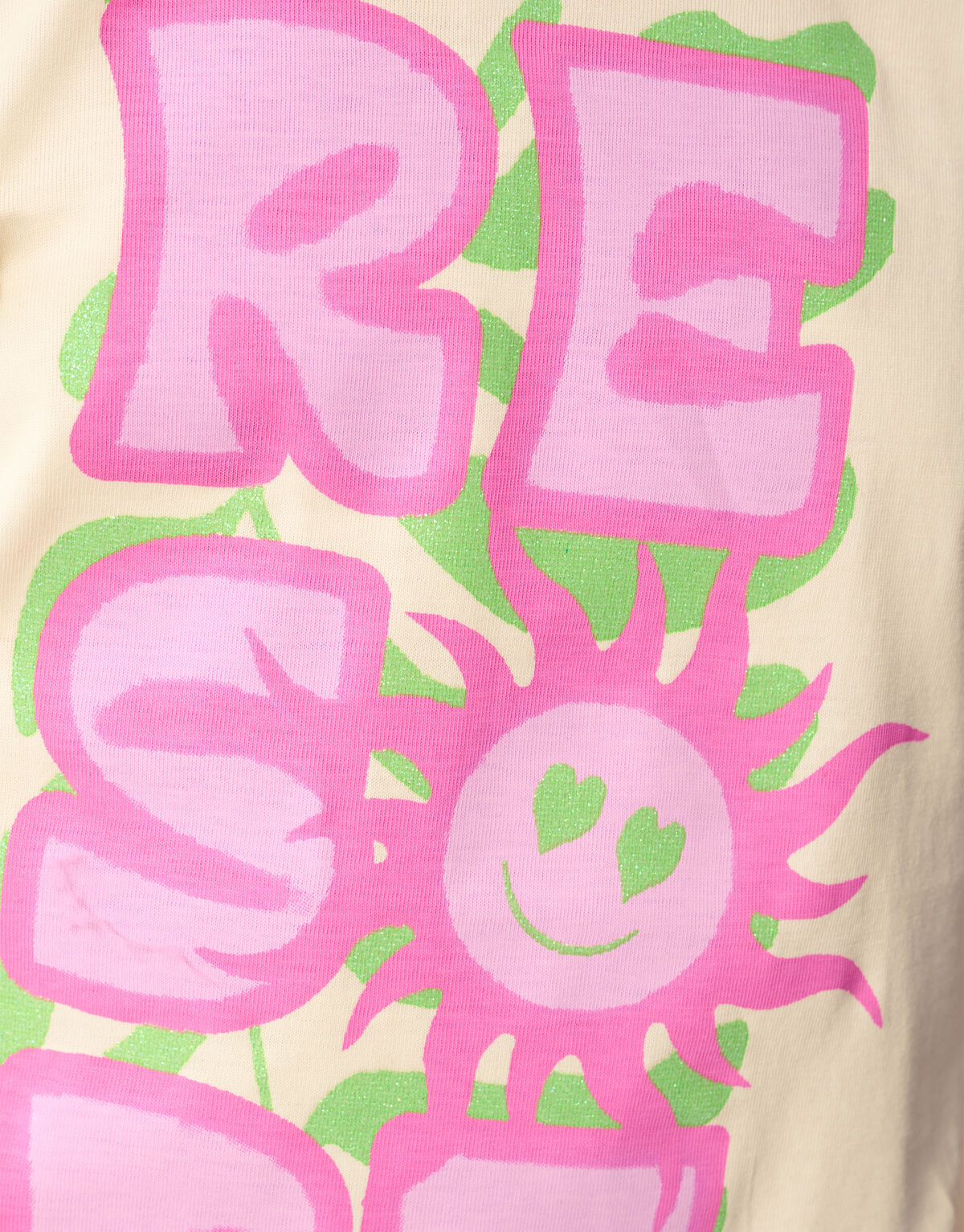 Tropisches Kunstwerk T-shirt Off White SHOEBY GIRLS