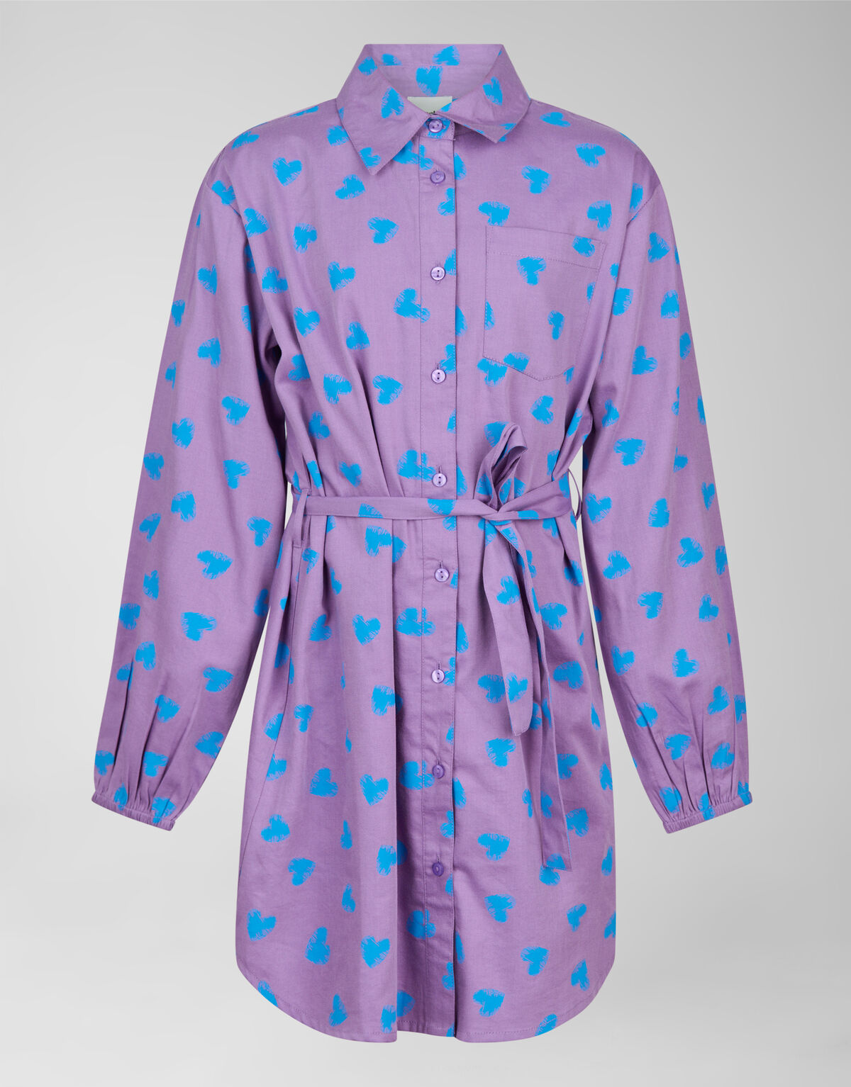 Herz bedrucktes Kleid Lila SHOEBY GIRLS