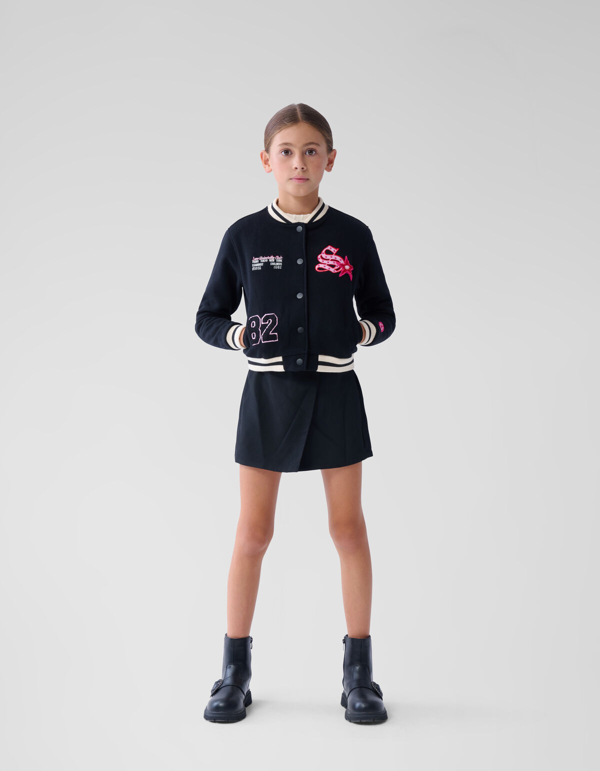 Varsity Bomber Schwarz SHOEBY GIRLS