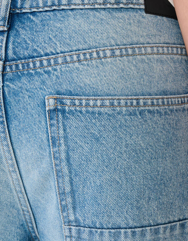 Relaxed Fit Denim Shorts Mediumstone SHOEBY MEN