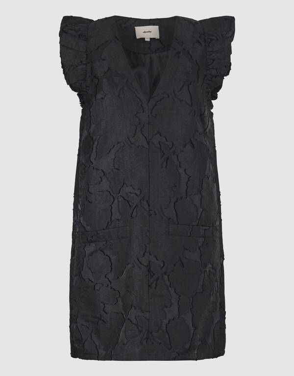 Jacquard Mini Kleid Schwarz SHOEBY WOMEN