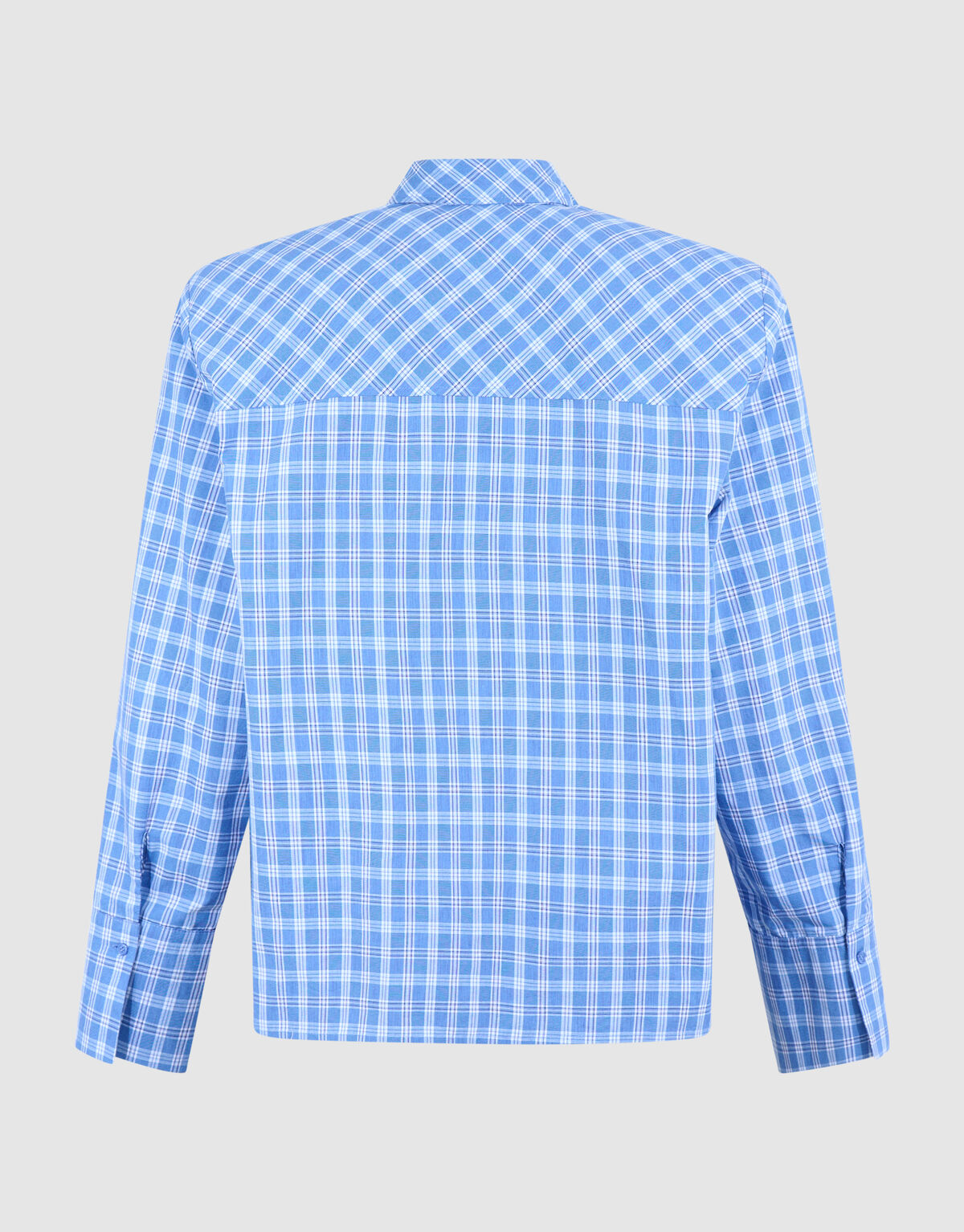 Karierte Bow-Bluse Blau SHOEBY WOMEN