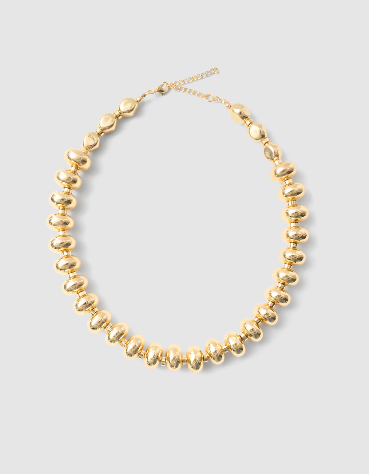 Runde ovale Halskette Gold SHOEBY ACCESSOIRES