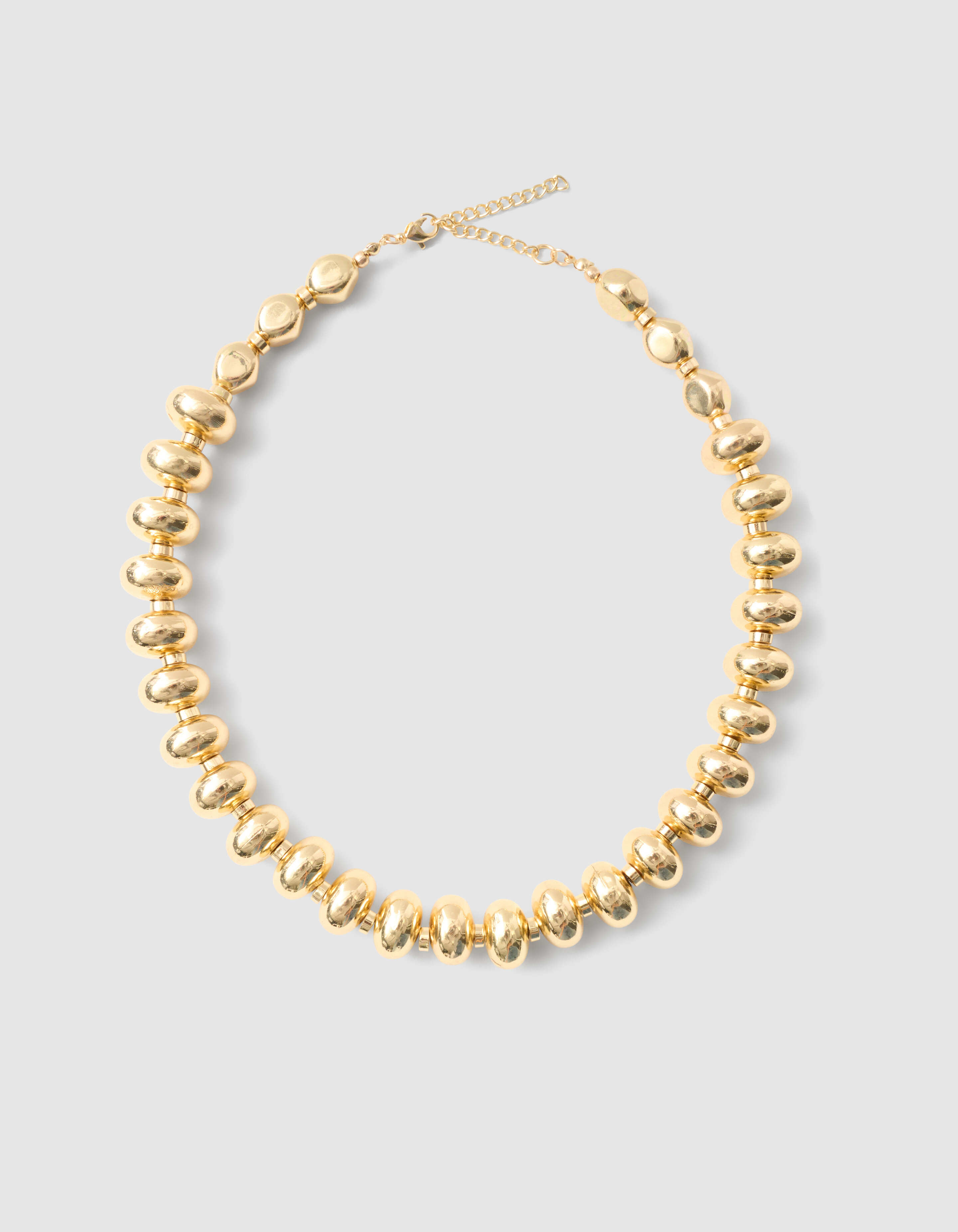 Runde ovale Halskette Gold SHOEBY ACCESSOIRES