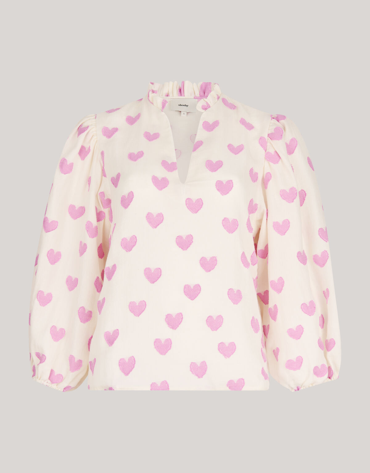 Heart Blouse Gebroken Wit SHOEBY WOMEN
