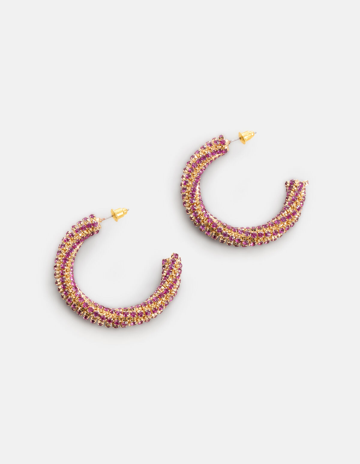 Strass-Ohrringe Rosa SHOEBY ACCESSOIRES