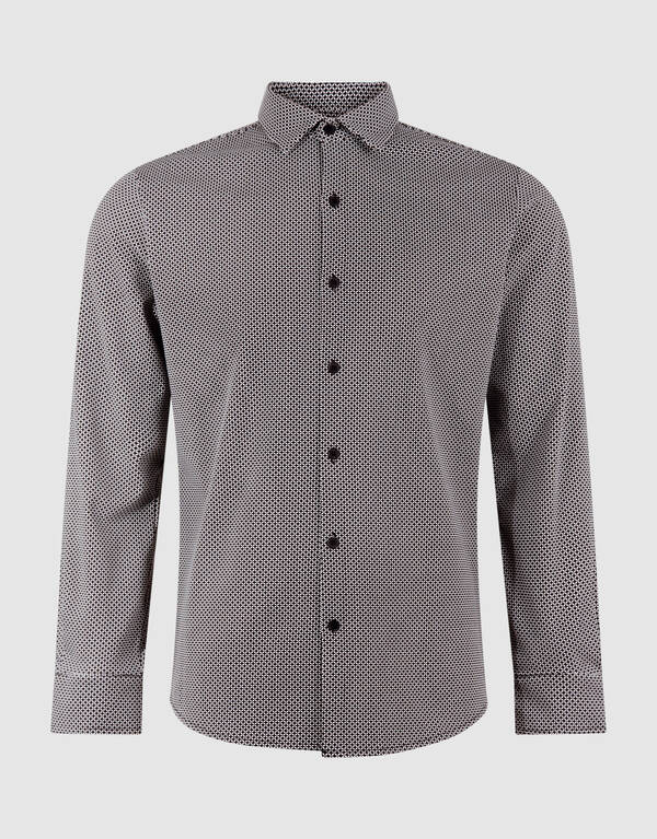 Bedrucktes Logo-Hemd, gebrochenes Weiß SHOEBY MEN